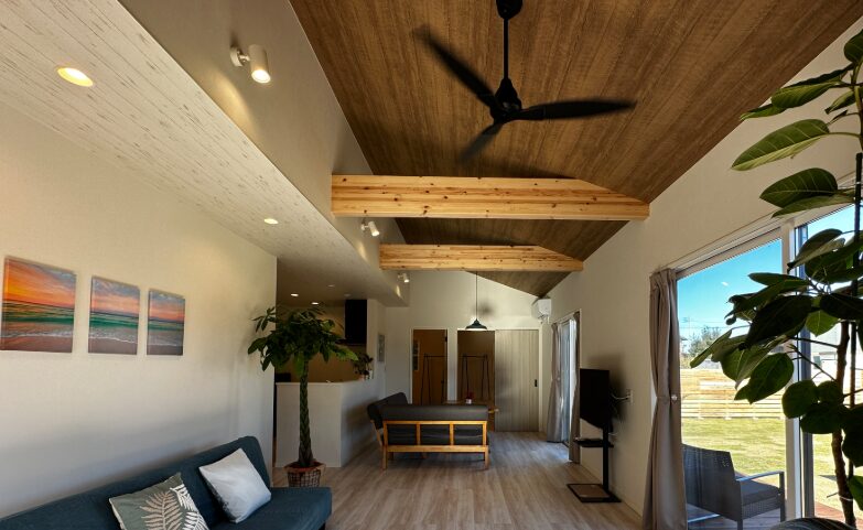 庭から砂浜まで徒歩10秒！九十九里の海岸直通コテージ